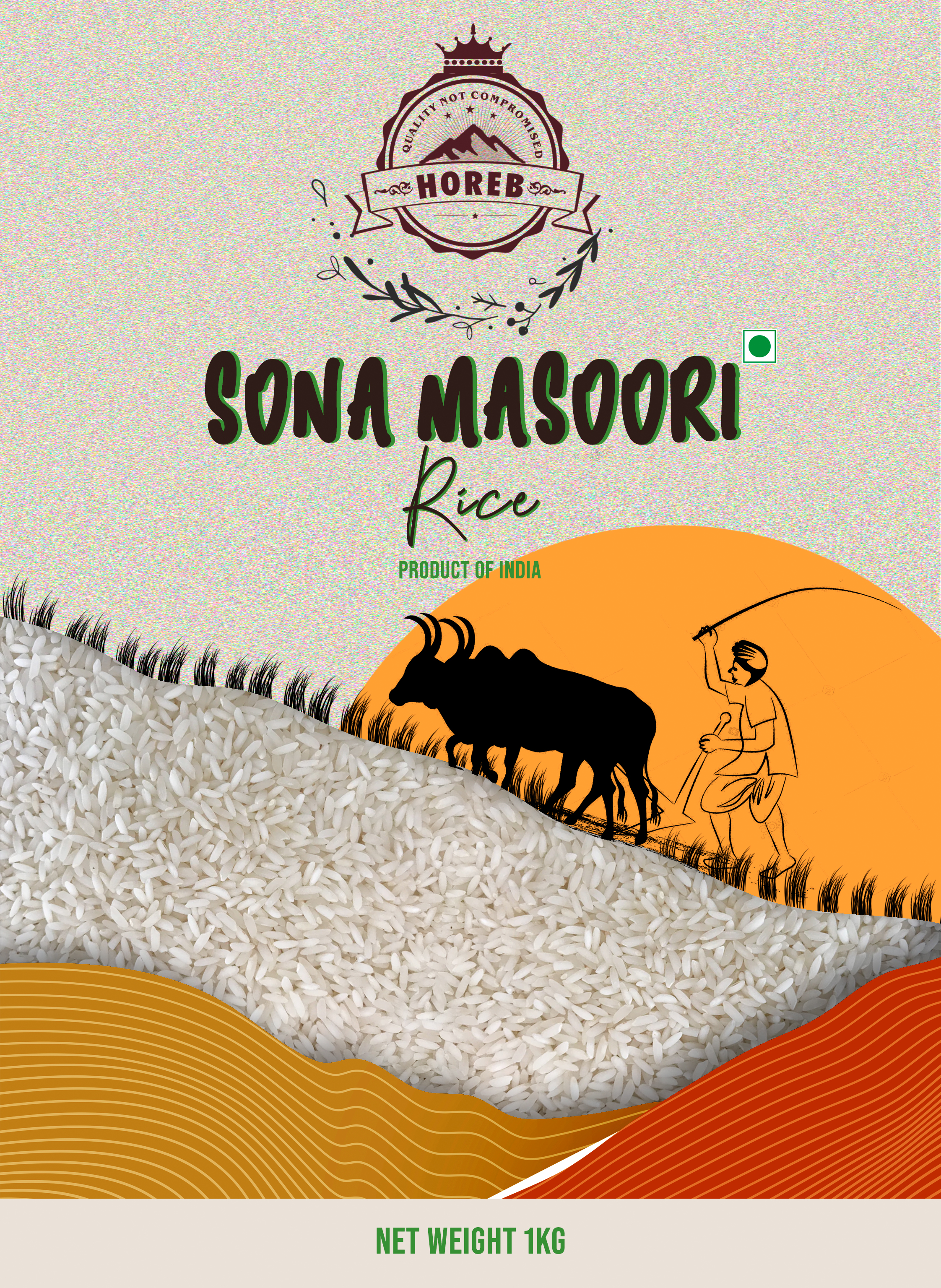 Sona Masoori Rice - Front